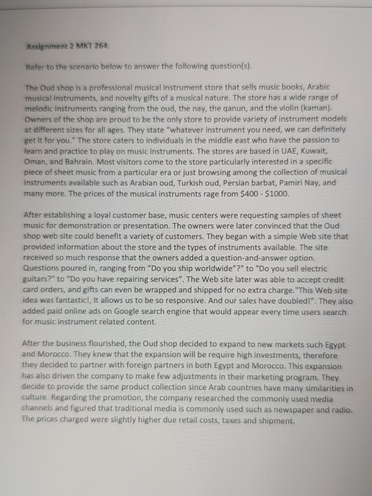 answer from Q9 to Q13 Assignment 2 MKT 264: Refer