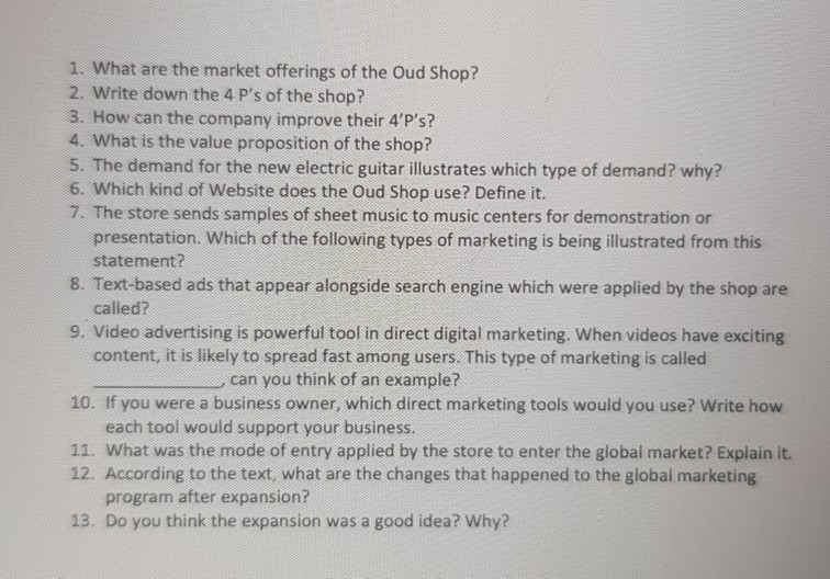 answer from Q9 to Q13 Assignment 2 MKT 264: Refer