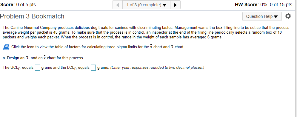 Factors for calculating three-sigma limits for