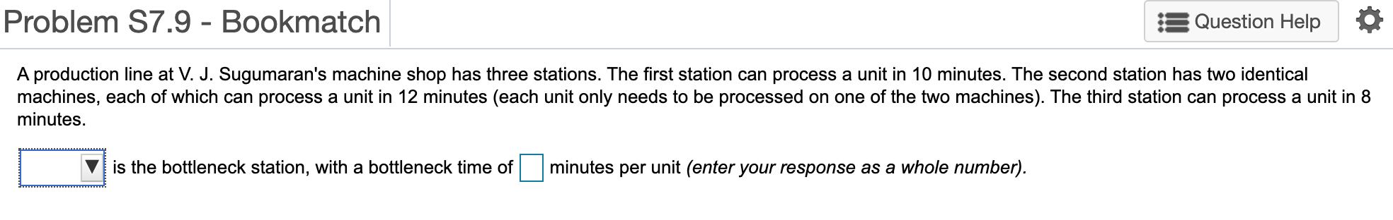 Thank you so much! Problem S7.9 - Bookmatch