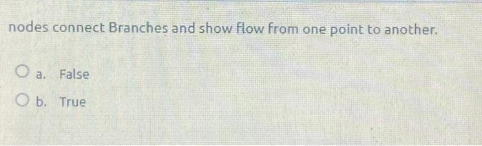 nodes connect Branches and show flow from one