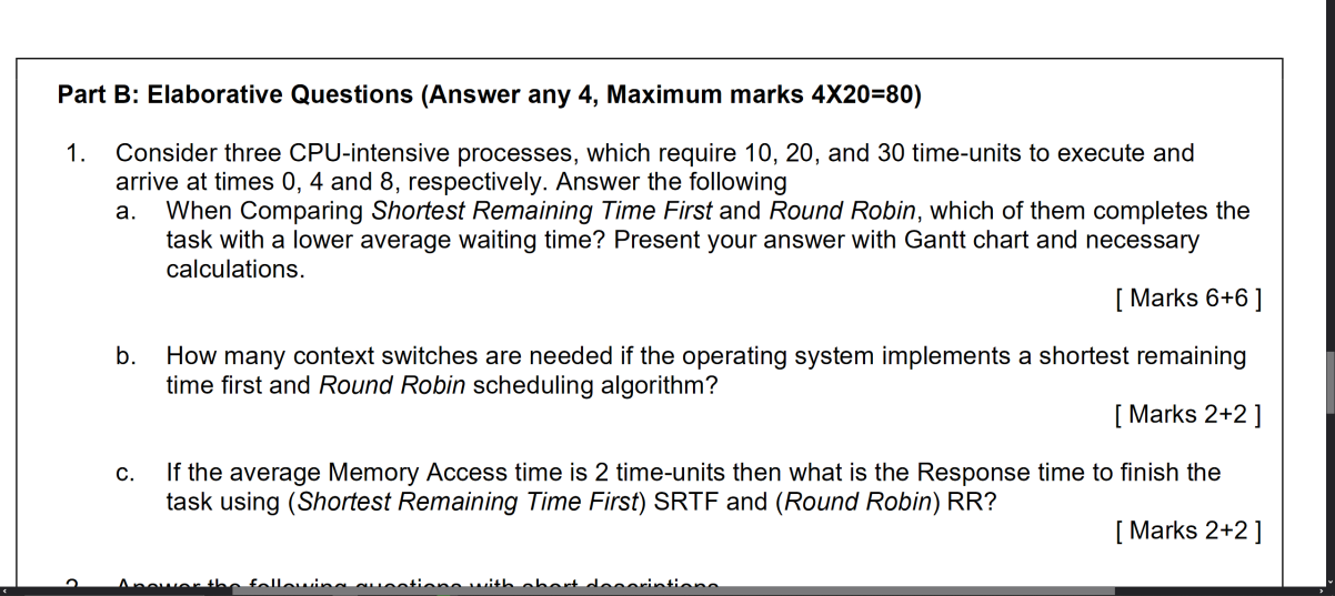 Part B: Elaborative Questions (Answer any 4,