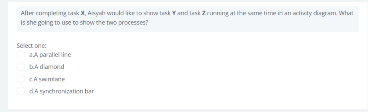 A standard design refers to: Select one: O