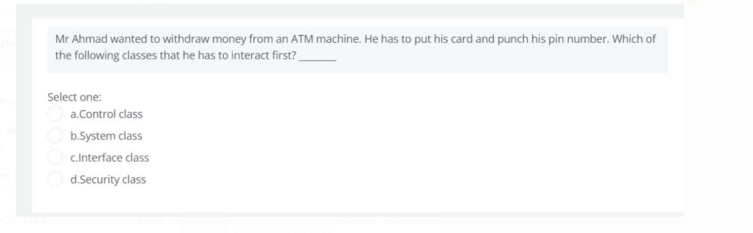A standard design refers to: Select one: O