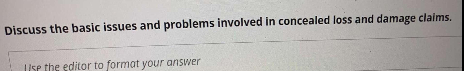 Discuss the basic issues and problems involved in