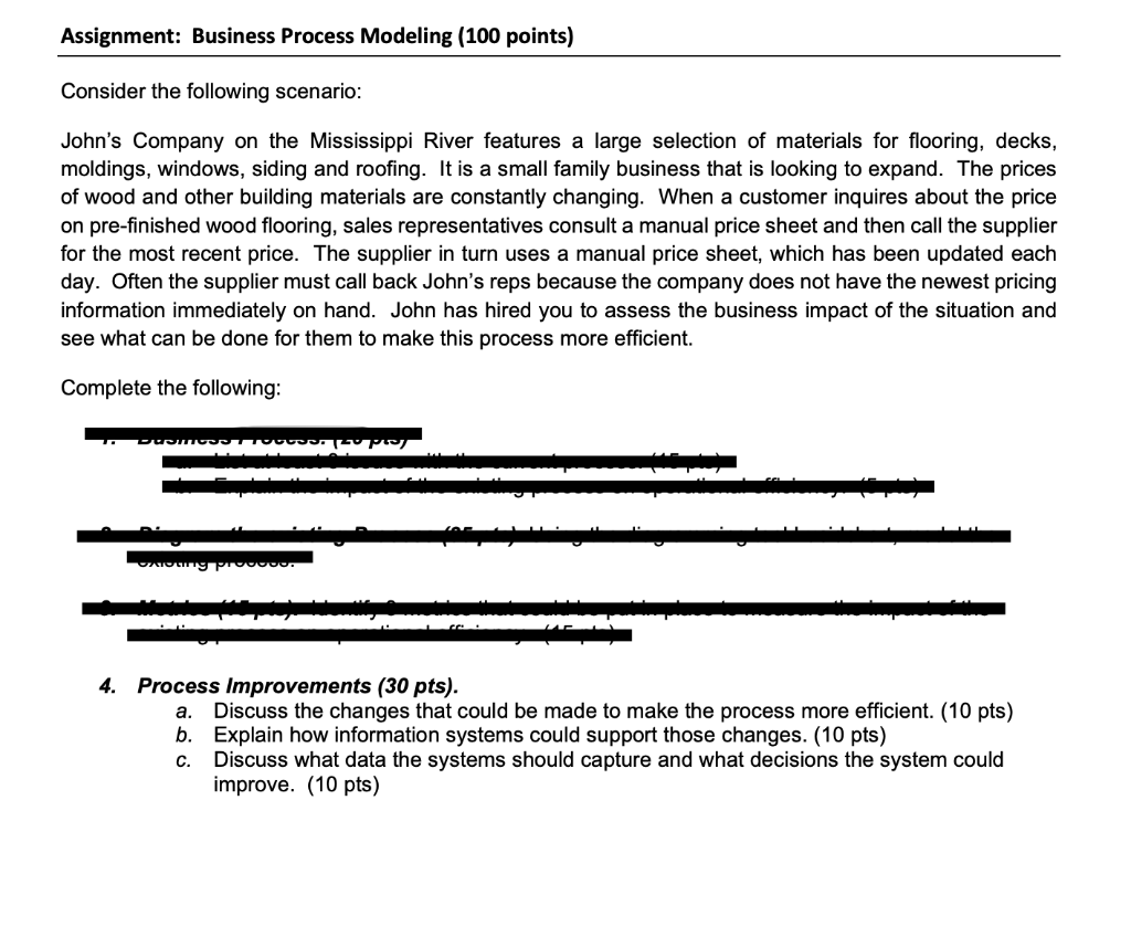 Assignment: Business Process Modeling (100
