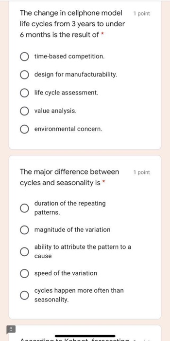 5 points When companies define a product, what