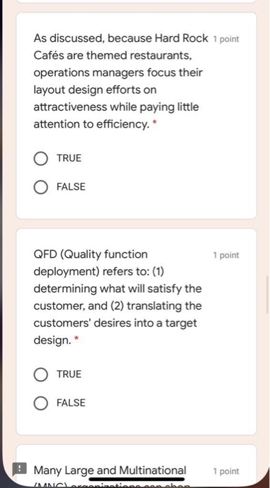 5 points When companies define a product, what
