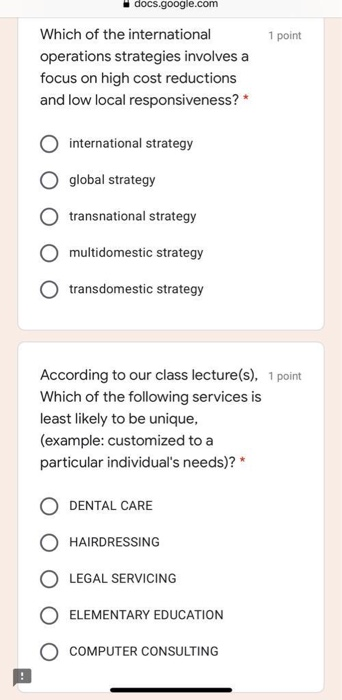 5 points When companies define a product, what