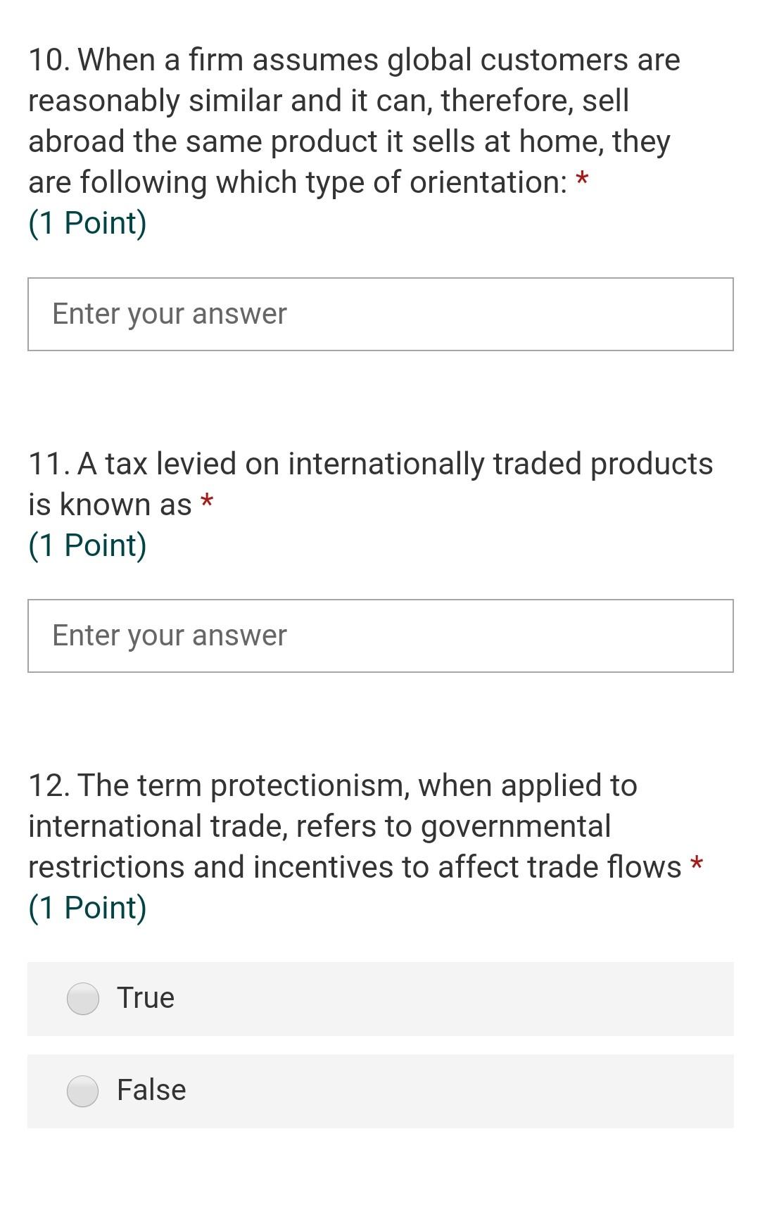 * Required 1. Do you want a bouns mark * (1