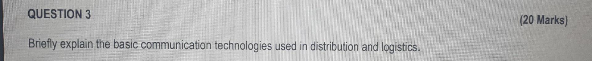 question 3 please help QUESTION 3 Briefly explain