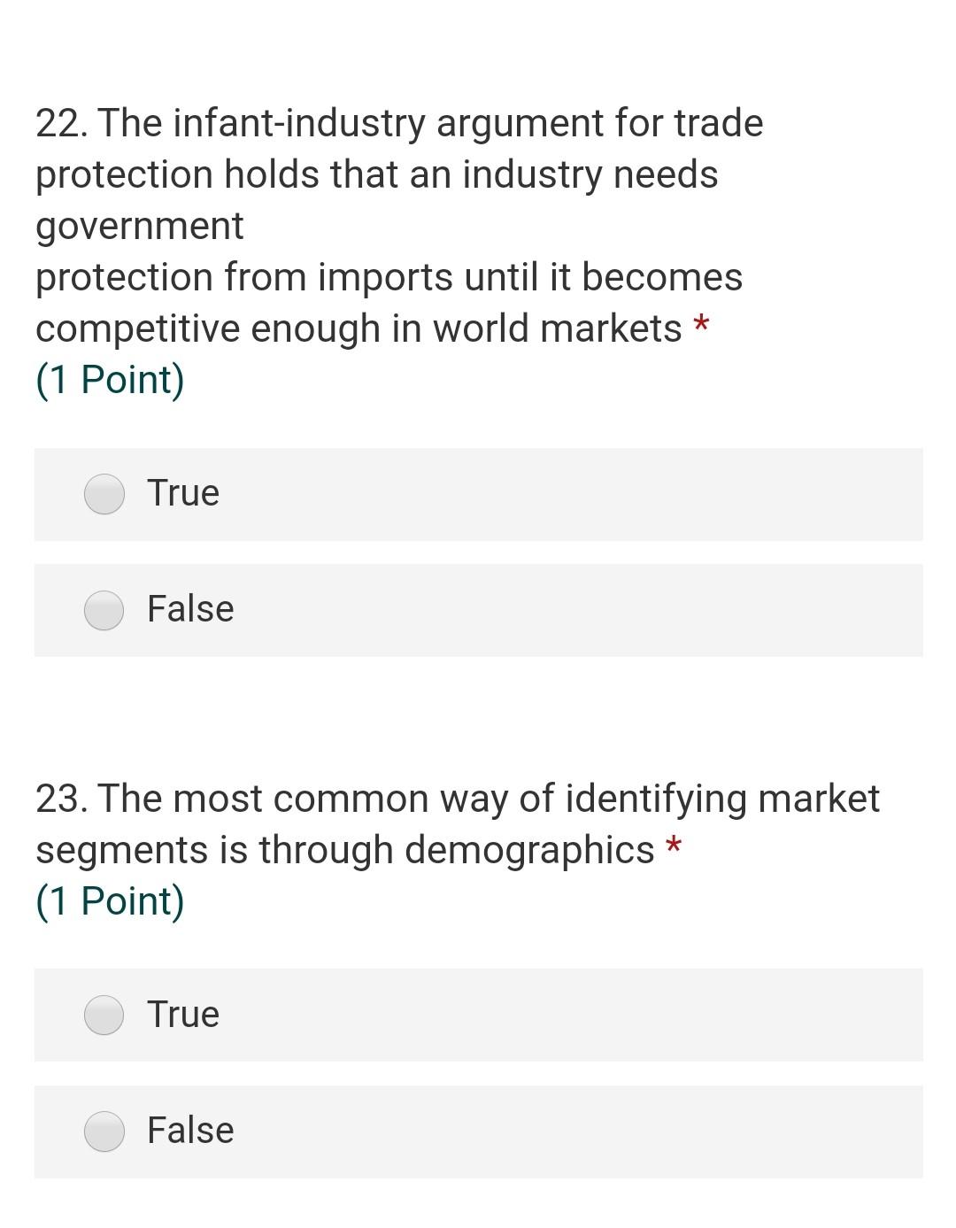 * Required 1. Do you want a bouns mark * (1