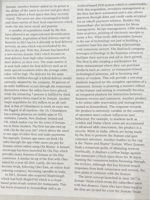 Answer to the case study questions given in the