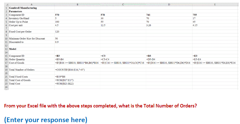 PROBLEM 5: Using IF and COUNTIF (Please open