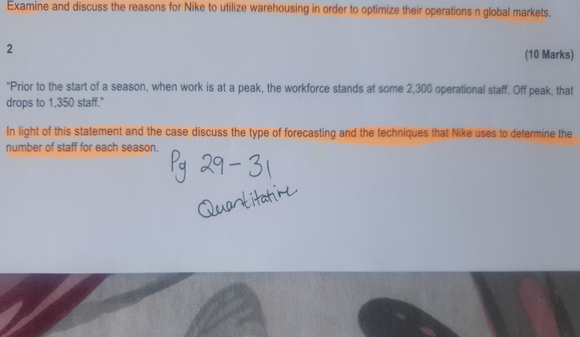 hi please can you help me with question 2 Examine