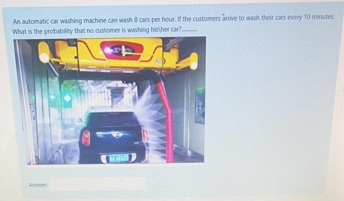 In a system with a single server, the probability