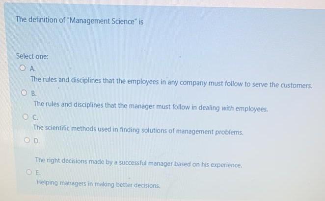 In a system with a single server, the probability