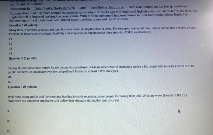 A TP tip: Some restaurants are now offering a