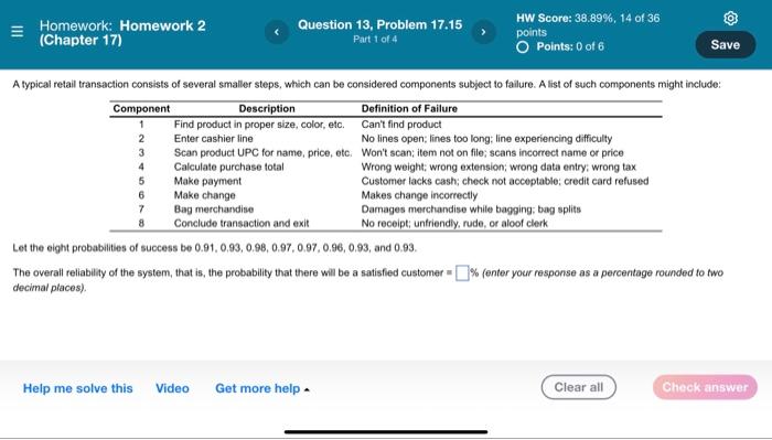Homework: Homework 2 (Chapter 17) Question 13,
