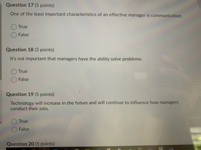 Question 15 (2 points) Crossed trained is Having