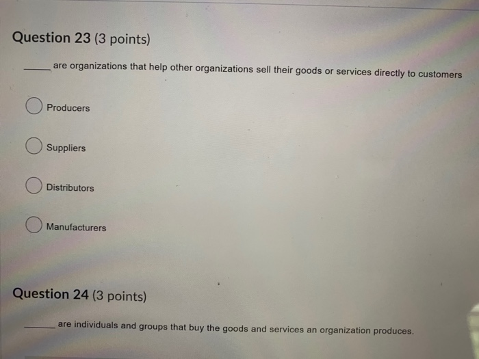 Question 15 (2 points) Crossed trained is Having