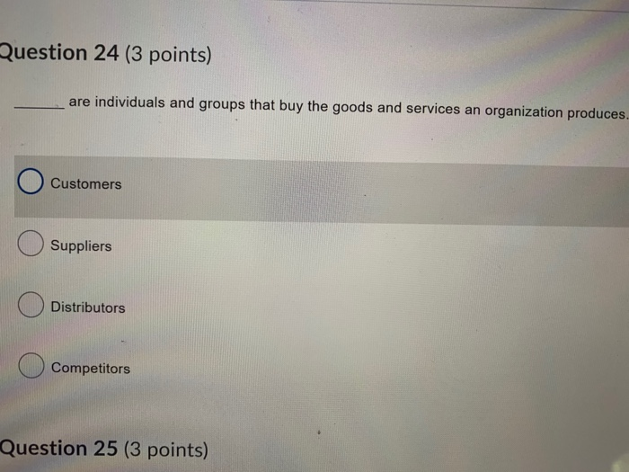 Question 15 (2 points) Crossed trained is Having