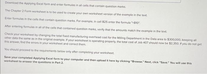 Download the Applying Excel form and enter