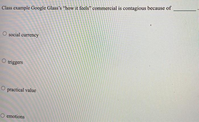 Class example Google Glass's how it feels