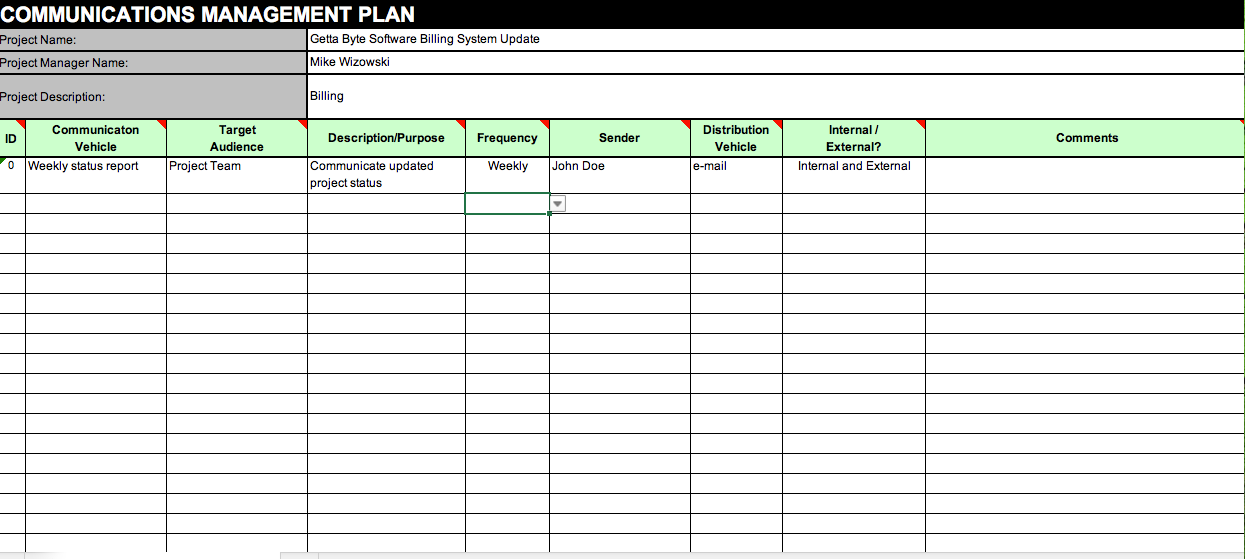 Here is my stake holder management plan, i need