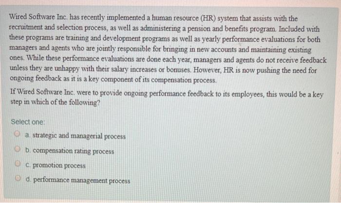 Wired Software Inc. has recently implemented a