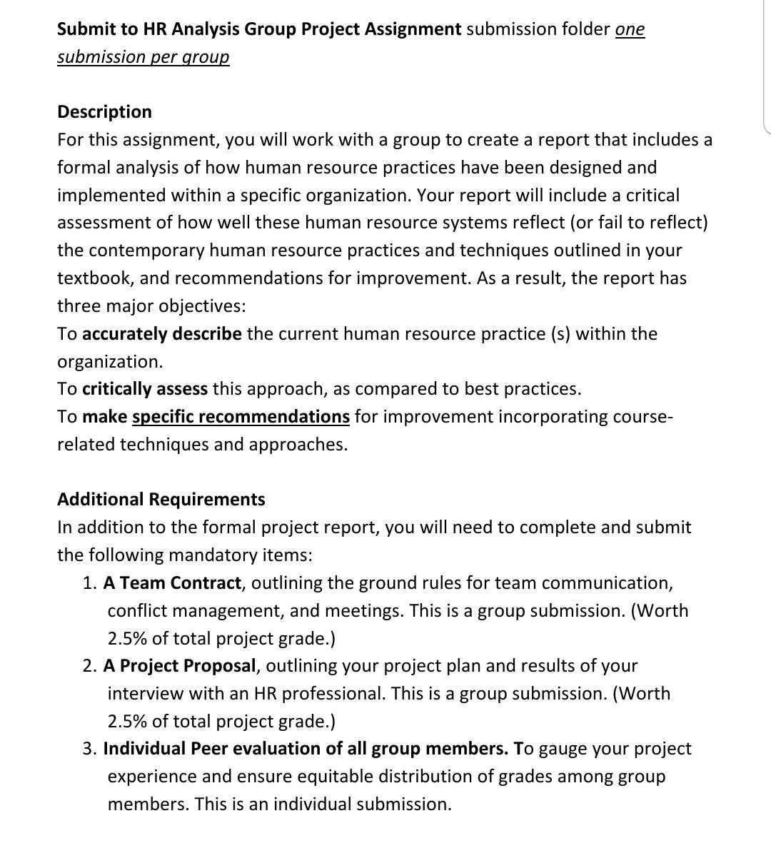 Group Project: HR Analysis Group Project STEPS -