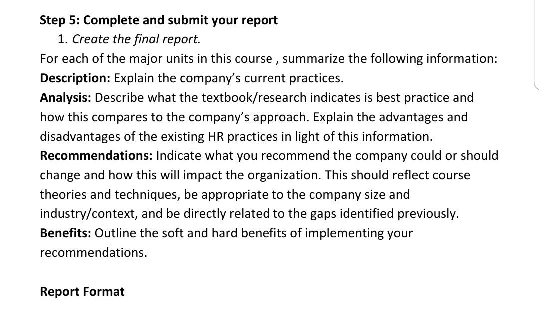 Group Project: HR Analysis Group Project STEPS -