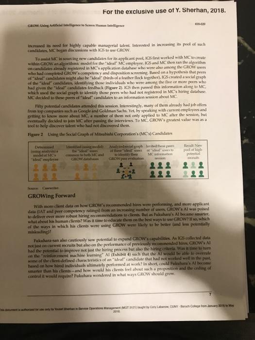 (1) Which of the three company's approaches to