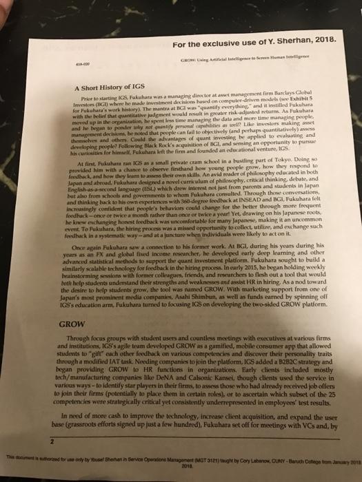 (1) Which of the three company's approaches to