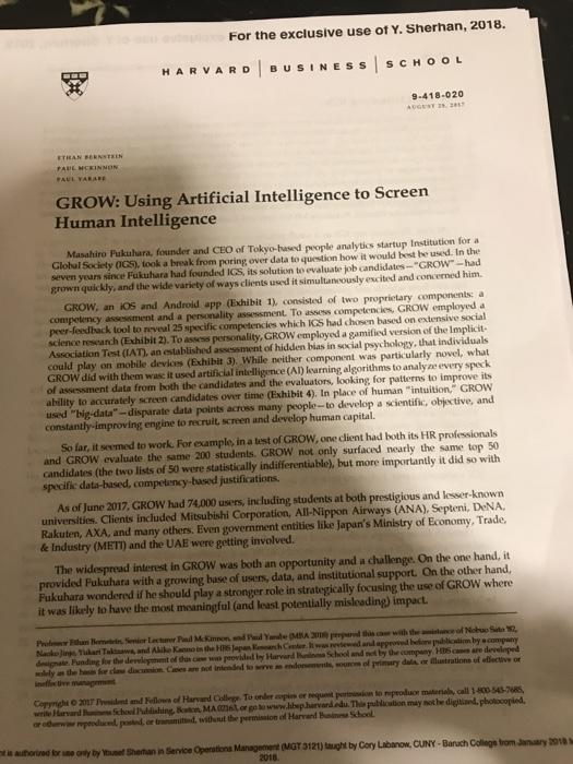 (1) Which of the three company's approaches to