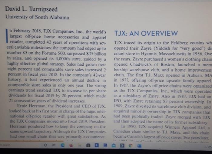 What are the chief components of TJX s strategy