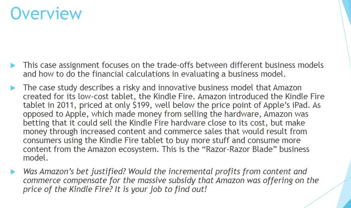Amazons Kindle Fire - Business Model - This case
