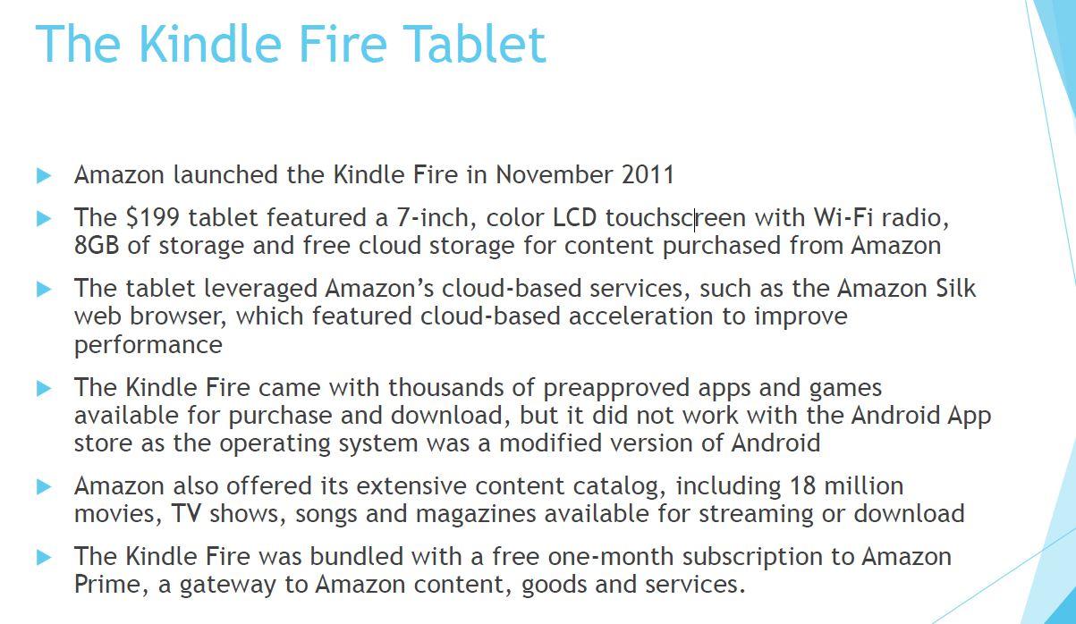 Amazons Kindle Fire - Business Model - This case
