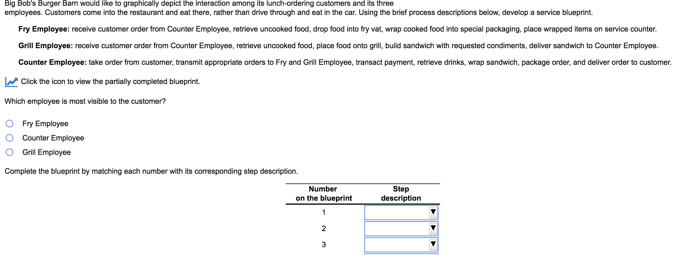 Big Bob's Burger Barn would like to graphically