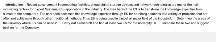 Introduction. Recent advancement in computing