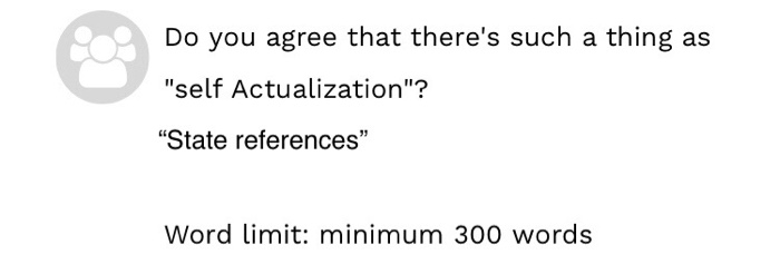 Do you agree that there's such a thing as 