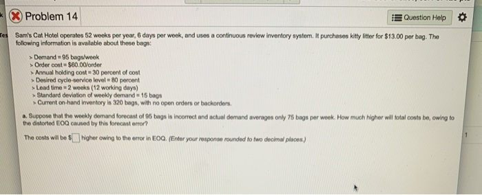 * X Problem 14 Is Question Help Tes Sam's Cat