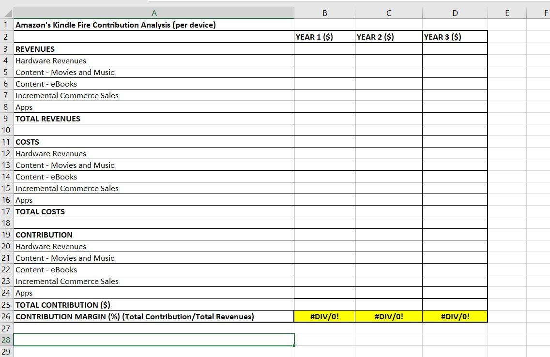 Amazons Kindle Fire - Business Model - This case