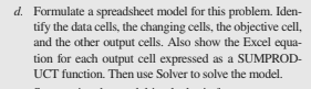 PLEASE SHOW ME WHAT FORMULAS TO USE IN EACH CELL