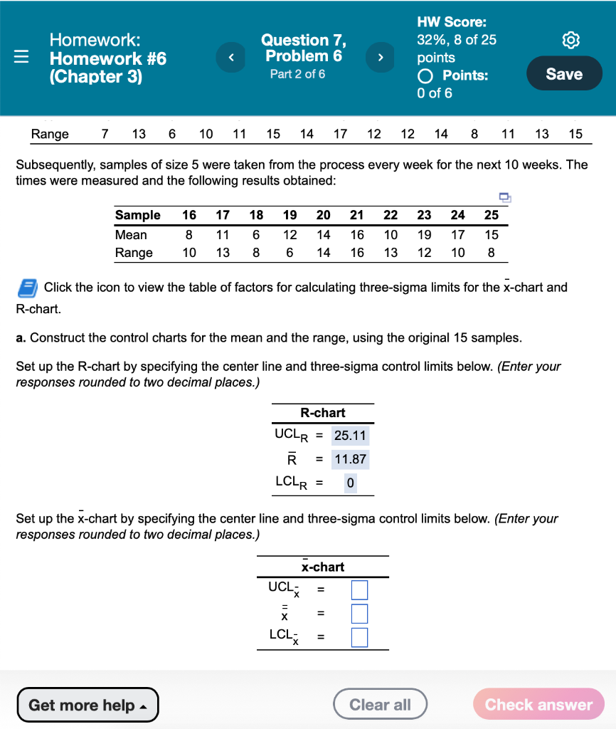 Homework: Homework #6 (Chapter 3) Question 7,