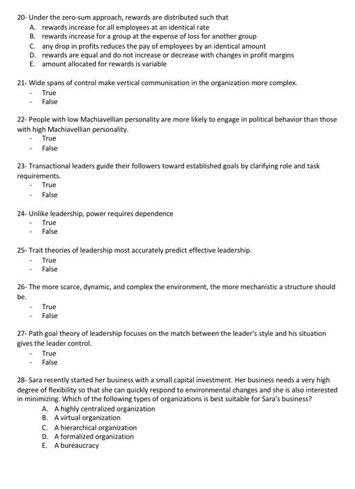 ORGANIZATIONAL BEHAVIOUR please i need CORRECT