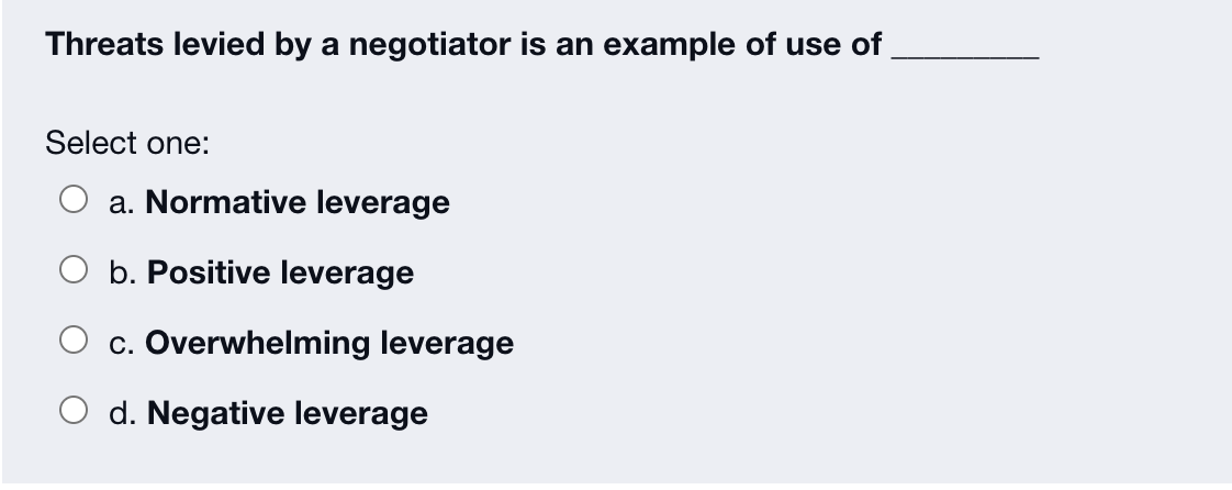 When your counterpart is angry, it is a good idea