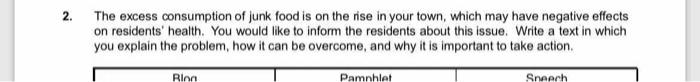 do a speech dont copy and paste other answers 2.
