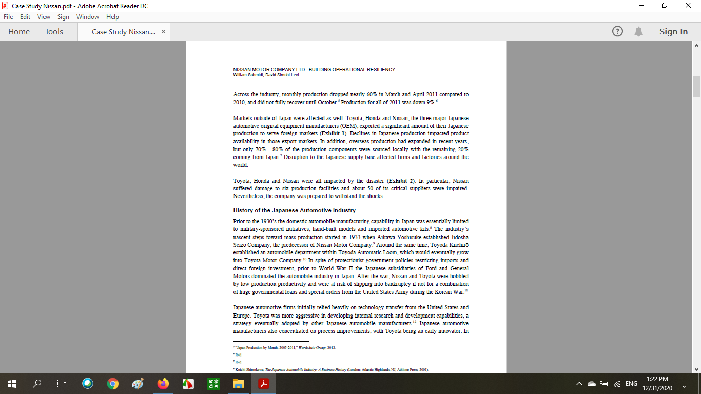 - A Case Study Nissan.pdf - Adobe Acrobat Reader