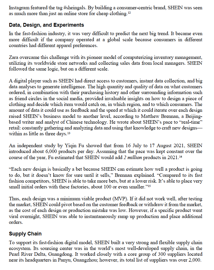 1. 1.Discuss SHEINs key issues, competencies,